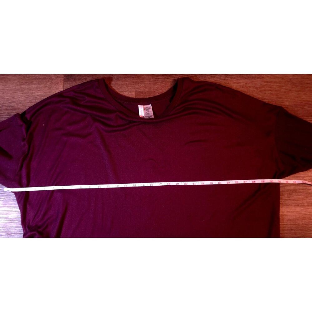 Joyspun 3X Deep Wine Red Soft Knit Long Sleeve Top - Picture 2 of 3